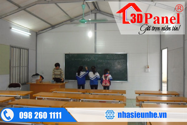 nh&agrave; lắp gh&eacute;p trường học