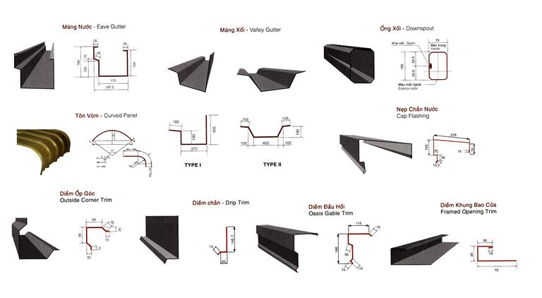 phụ kiện t&ocirc;n lợp